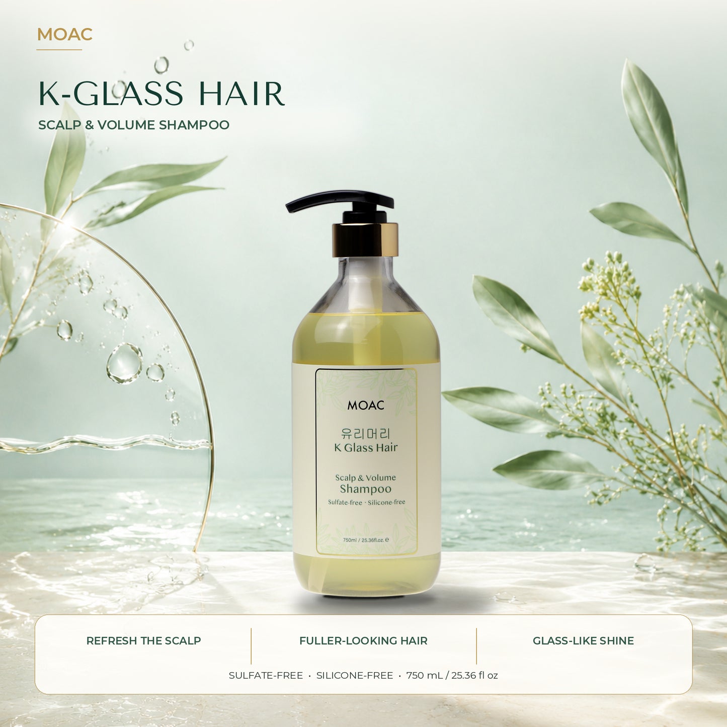 MOAC K-Glass Hair Scalp & Volume Shampoo