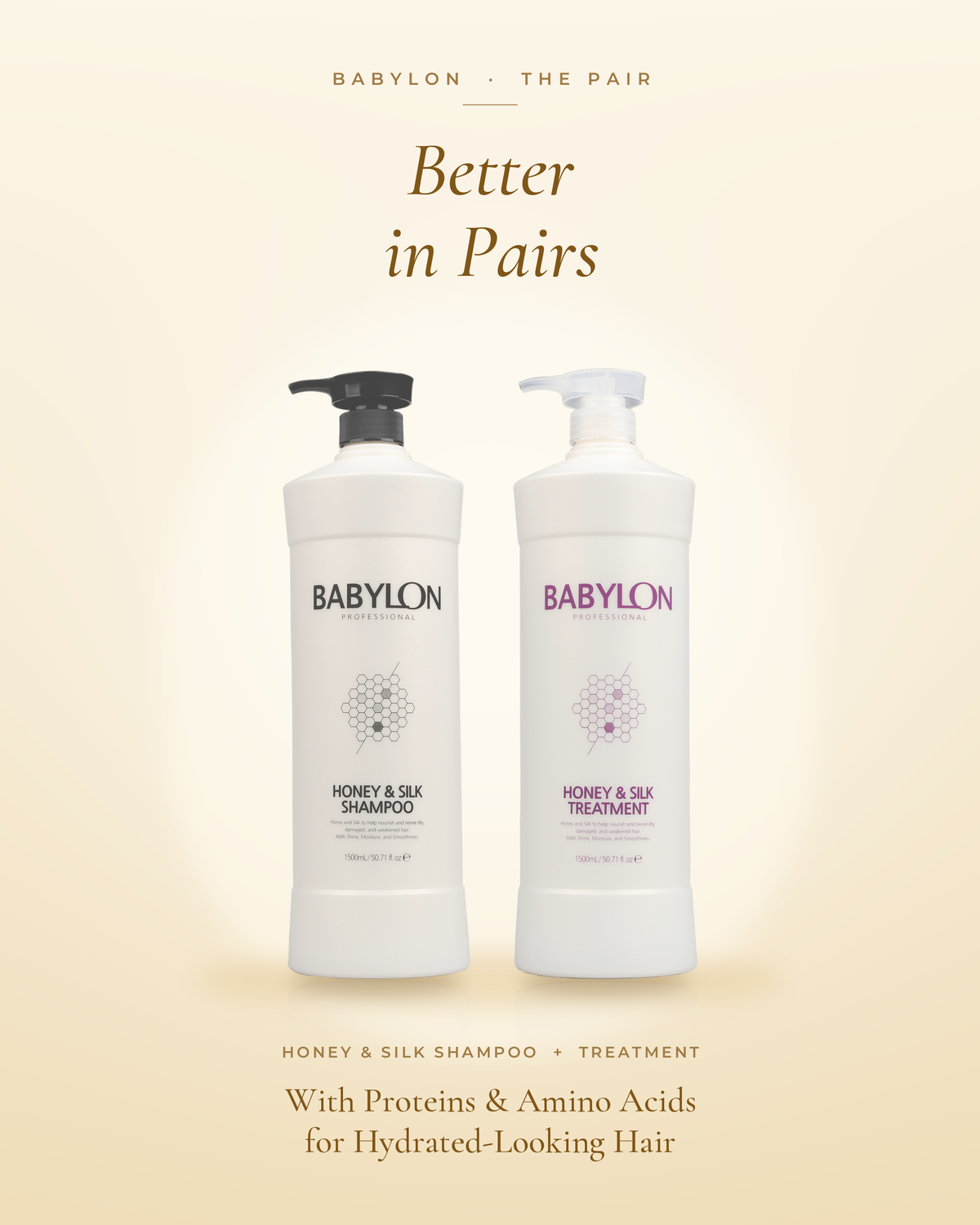 Babylon Honey & Silk Shampoo & Treatment | Better in Pairs